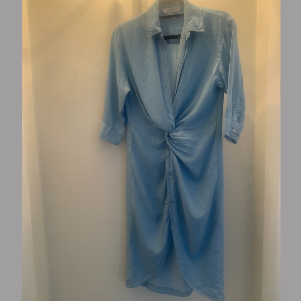 Zara Knotted Denim Dress